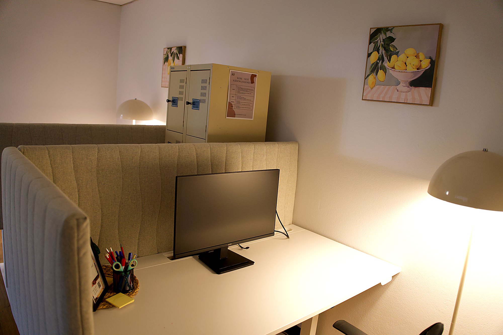 Co-working desk with childminding at The Learning Nest Co.